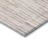 Addison Chantille ACN2102 Stripes Machine Made Transitional Coral Rug