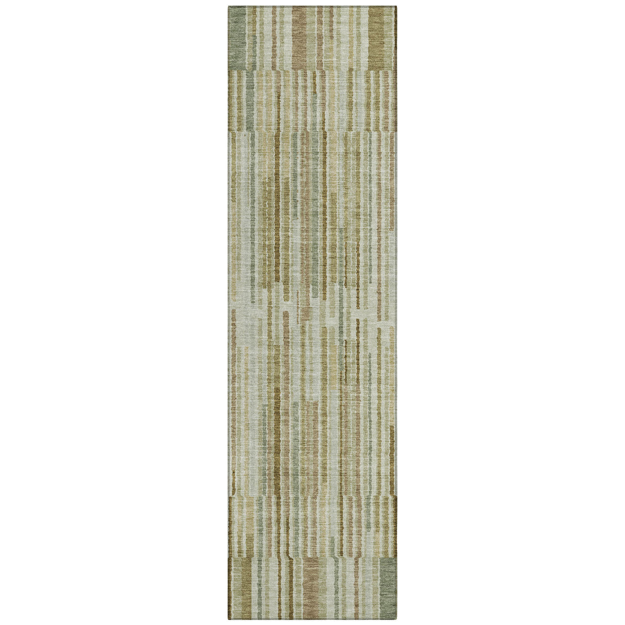 Addison Chantille ACN2102 Stripes Machine Made Transitional Khaki Rug