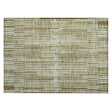 Addison Chantille ACN2102 Stripes Machine Made Transitional Khaki Rug
