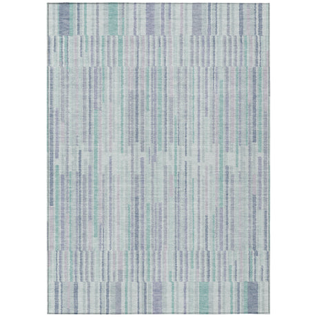Addison Chantille ACN2102 Stripes Machine Made Transitional Mint Rug