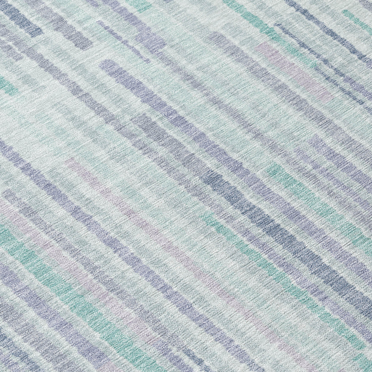 Addison Chantille ACN2102 Stripes Machine Made Transitional Mint Rug