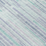 Addison Chantille ACN2102 Stripes Machine Made Transitional Mint Rug