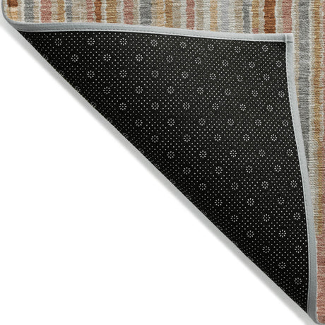 Addison Chantille ACN2102 Stripes Machine Made Transitional Paprika Rug