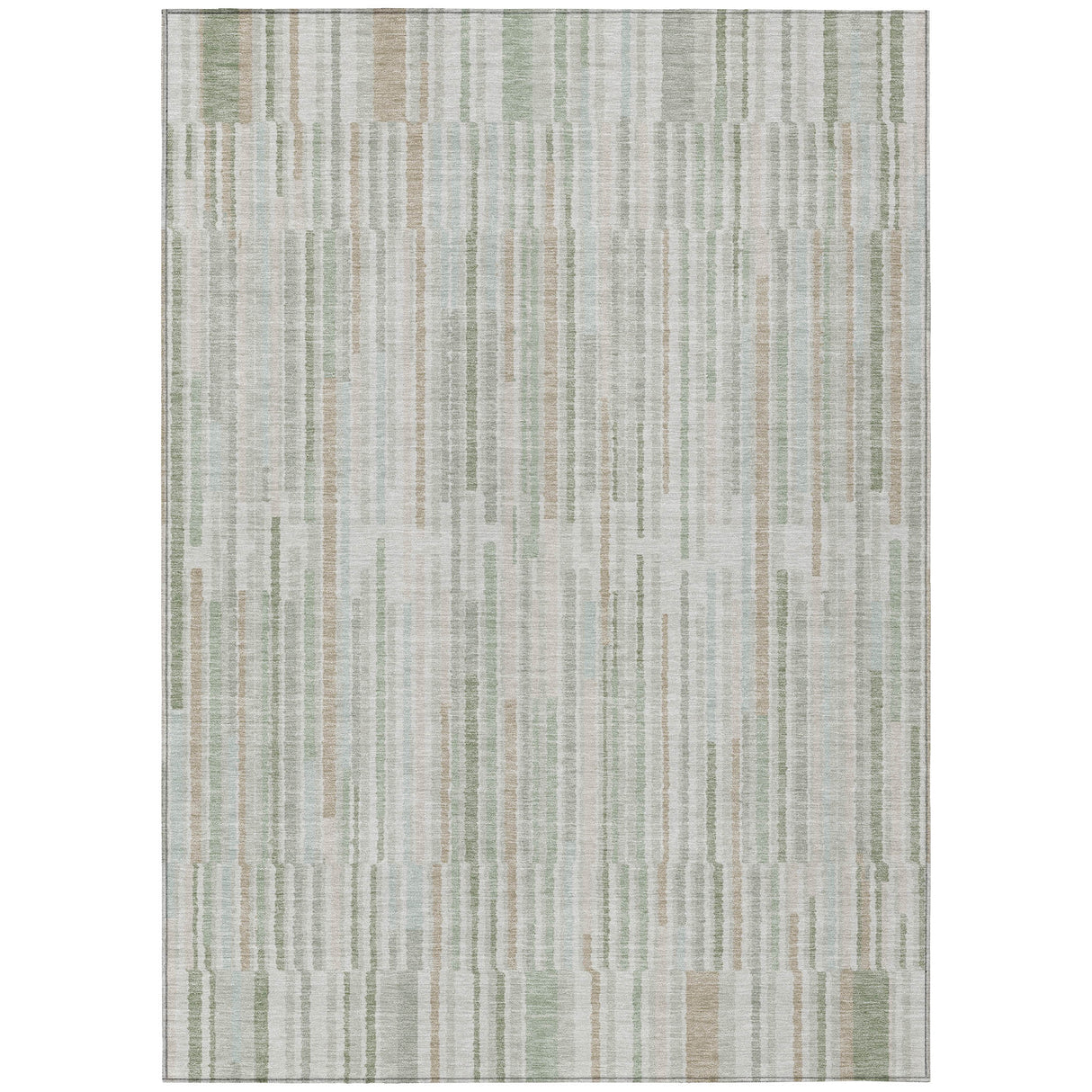 Addison Chantille ACN2102 Stripes Machine Made Transitional Sage Rug