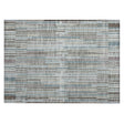 Addison Chantille ACN2102 Stripes Machine Made Transitional Teal Rug