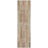 Addison Chantille ACN2102 Stripes Machine Made Transitional Terracotta Rug