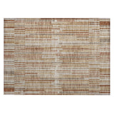 Addison Chantille ACN2102 Stripes Machine Made Transitional Terracotta Rug