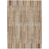 Addison Chantille ACN2102 Stripes Machine Made Transitional Terracotta Rug