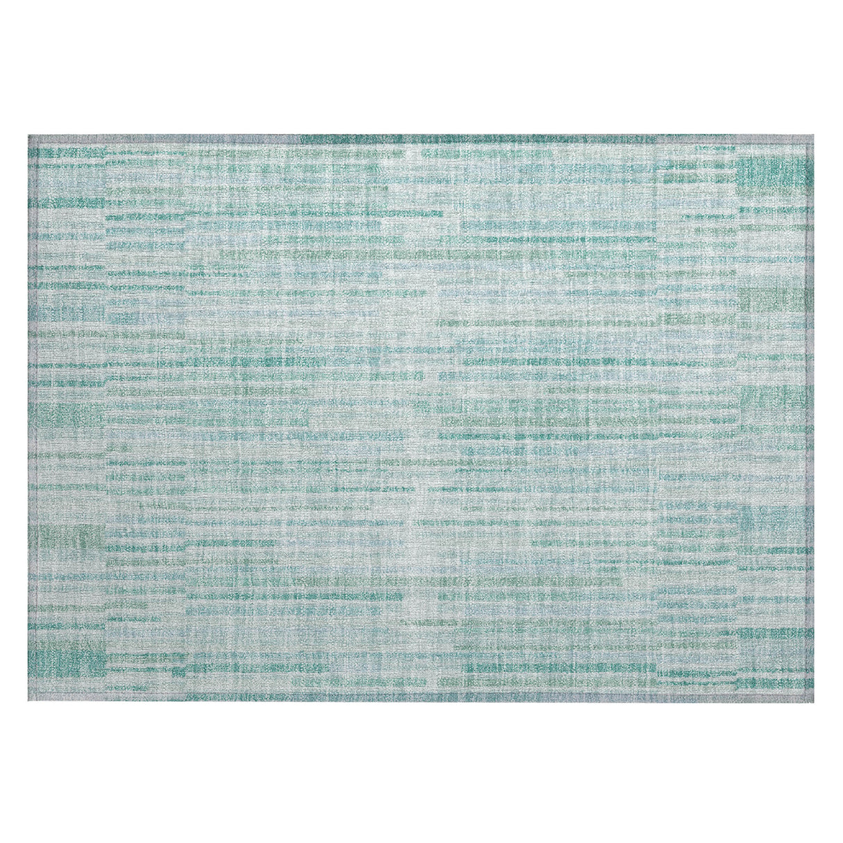 Addison Chantille ACN2102 Stripes Machine Made Transitional Turquoise Rug