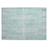 Addison Chantille ACN2102 Stripes Machine Made Transitional Turquoise Rug