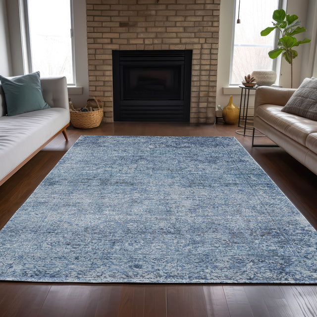 Addison Chantille ACN2103 Global Machine Made Traditional Blue Rug