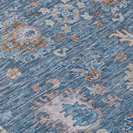 Addison Chantille ACN2104 Global Machine Made Traditional Blue Rug