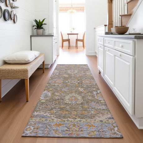 Addison Chantille ACN2104 Global Machine Made Traditional Brown Rug