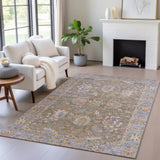Addison Chantille ACN2104 Global Machine Made Traditional Brown Rug
