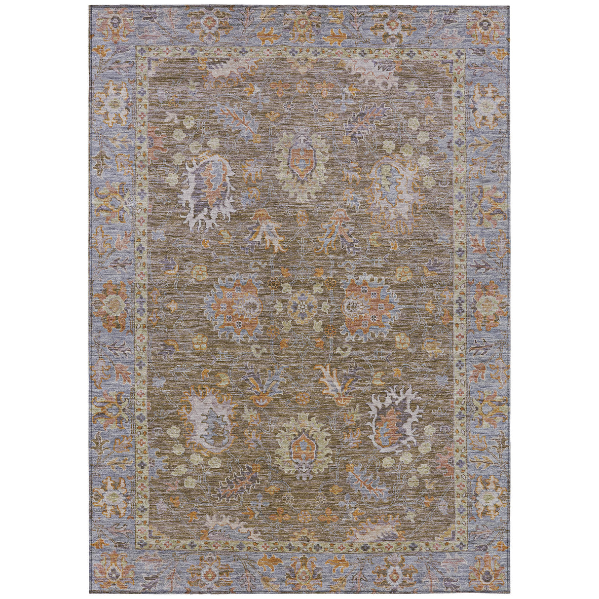 Addison Chantille ACN2104 Global Machine Made Traditional Brown Rug