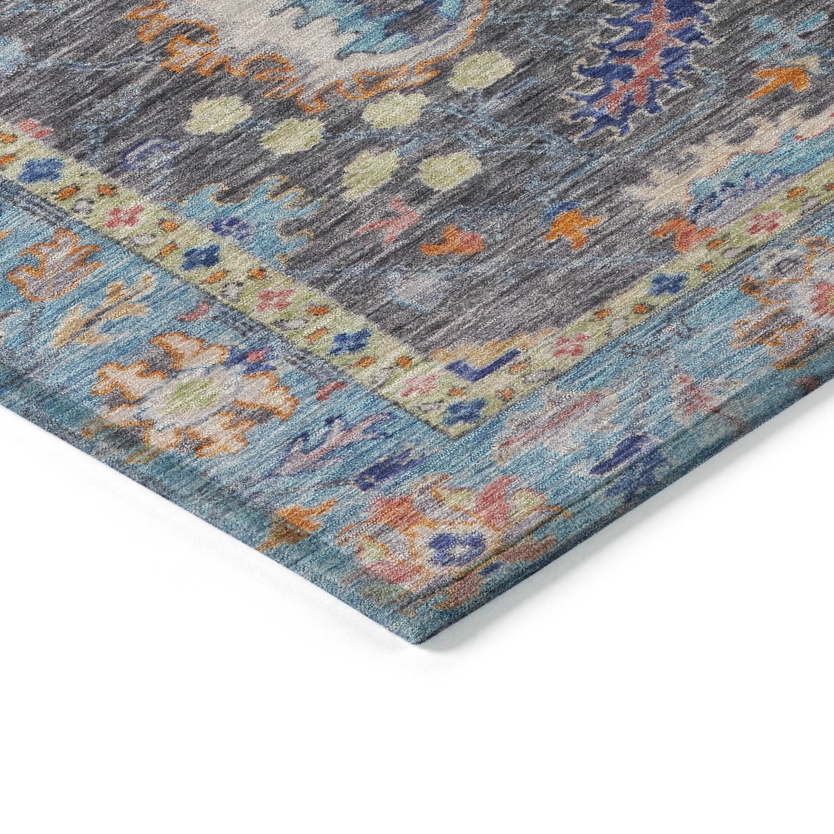 Addison Chantille ACN2104 Global Machine Made Traditional Gray Rug