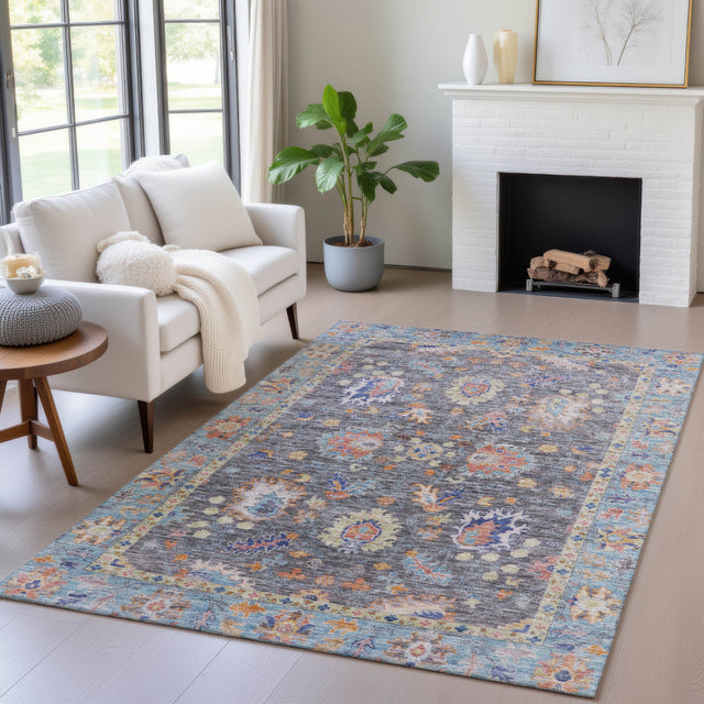Addison Chantille ACN2104 Global Machine Made Traditional Gray Rug