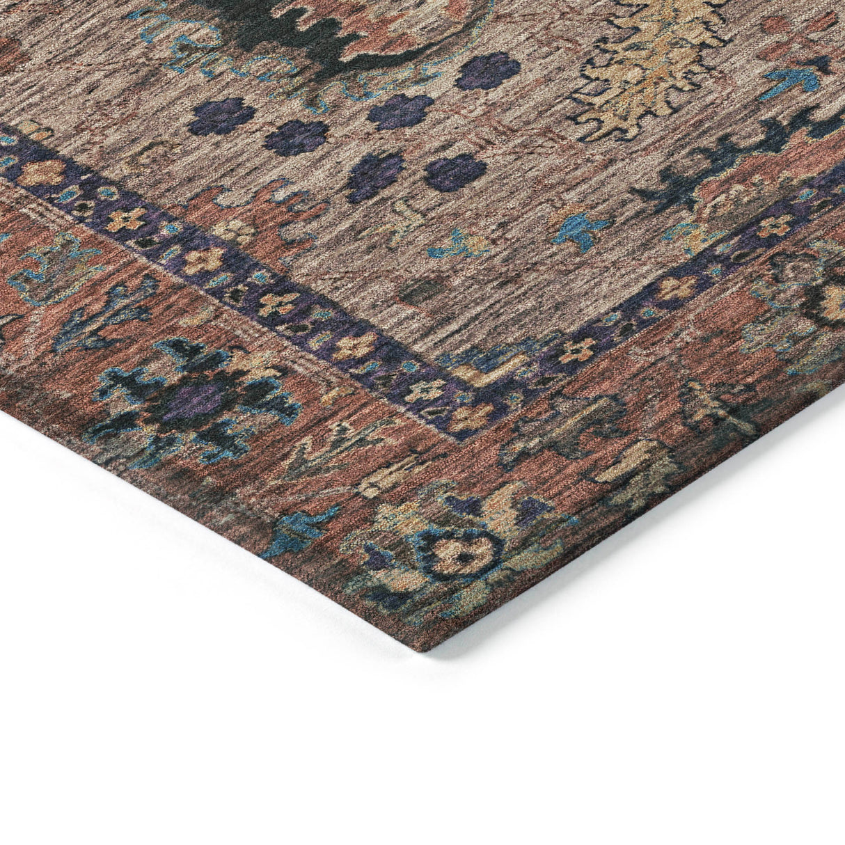 Addison Chantille ACN2104 Global Machine Made Traditional Mocha Rug