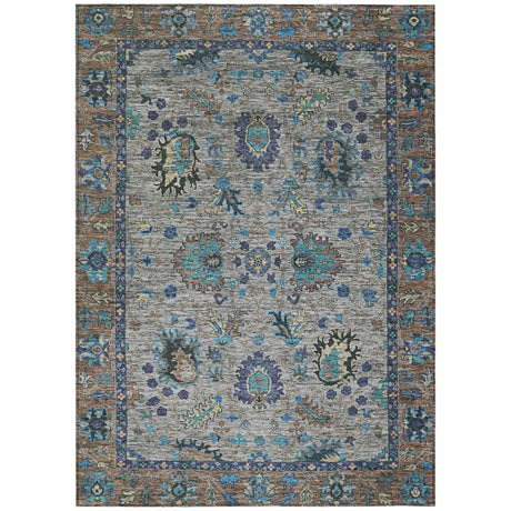 Addison Chantille ACN2104 Global Machine Made Traditional Pewter Rug
