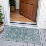 Addison Chantille ACN2104 Global Machine Made Traditional Teal Rug