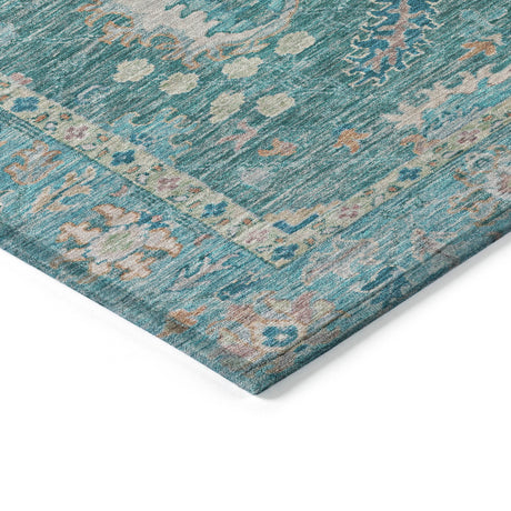 Addison Chantille ACN2104 Global Machine Made Traditional Teal Rug