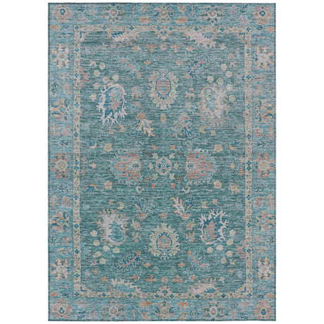 Addison Chantille ACN2104 Global Machine Made Traditional Teal Rug