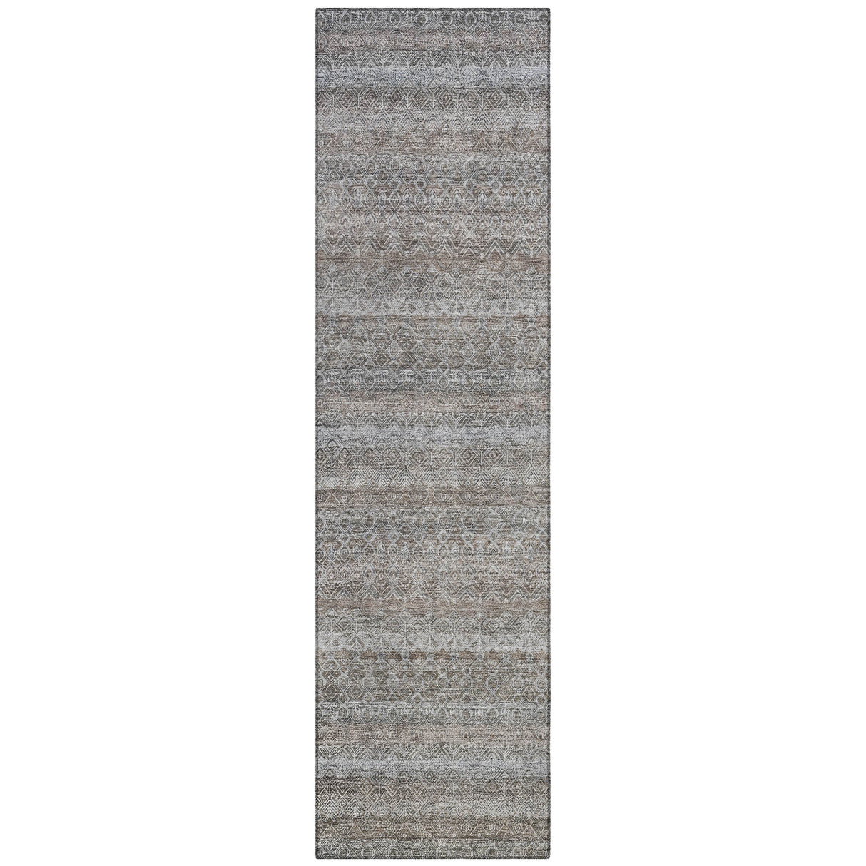 Addison Chantille ACN2105 Stripes Machine Made Transitional Brown Rug