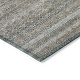 Addison Chantille ACN2105 Stripes Machine Made Transitional Brown Rug