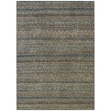 Addison Chantille ACN2105 Stripes Machine Made Transitional Chocolate Rug