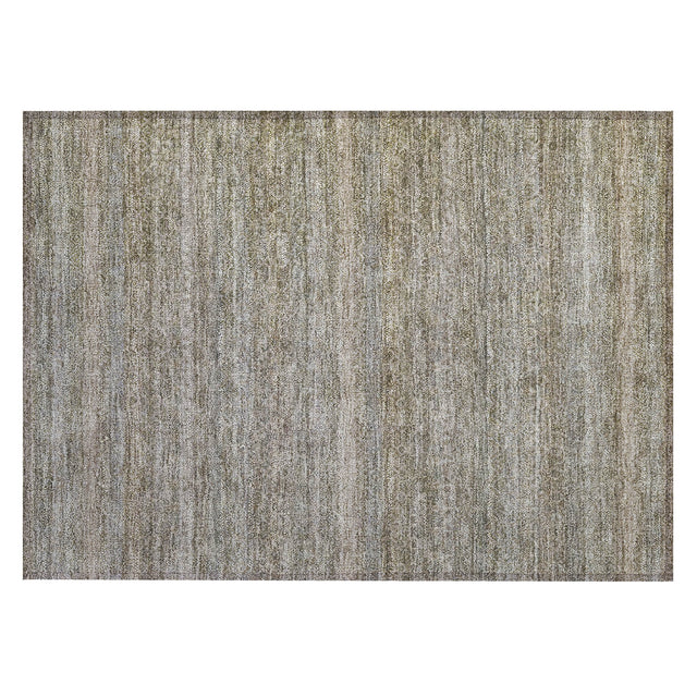 Addison Chantille ACN2105 Stripes Machine Made Transitional Khaki Rug