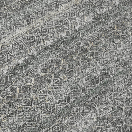 Addison Chantille ACN2105 Stripes Machine Made Transitional Pewter Rug