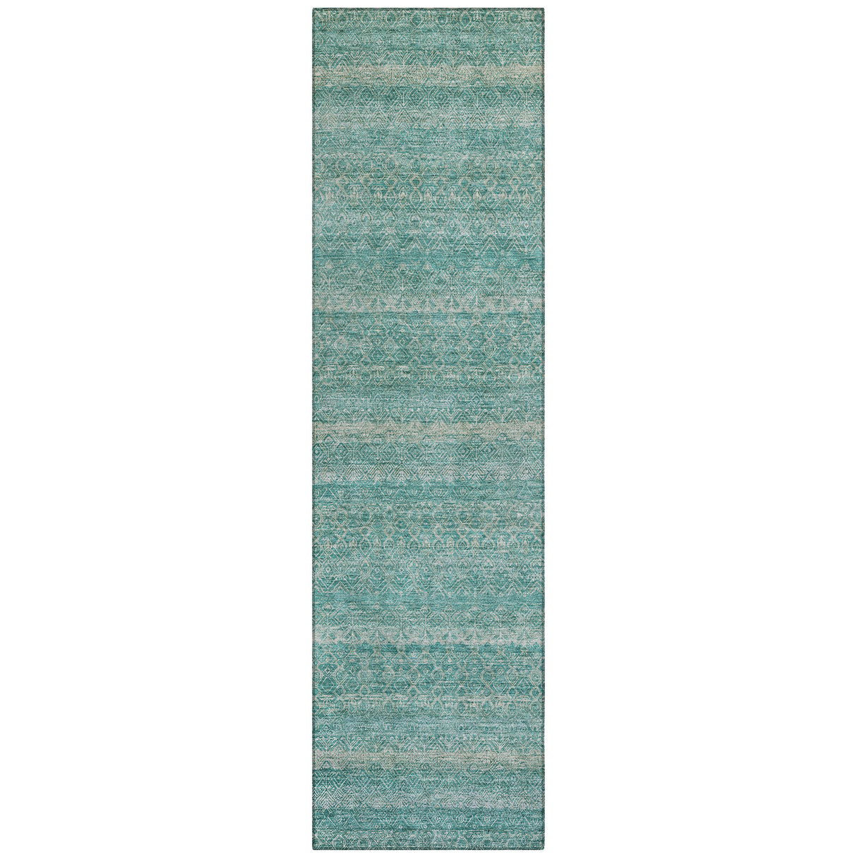 Addison Chantille ACN2105 Stripes Machine Made Transitional Teal Rug