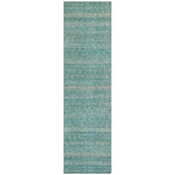 Addison Chantille ACN2105 Stripes Machine Made Transitional Teal Rug