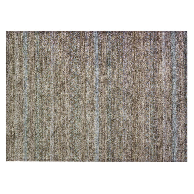Addison Chantille ACN2106 Stripes Machine Made Transitional Brown Rug