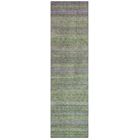 Addison Chantille ACN2106 Stripes Machine Made Transitional Olive Rug