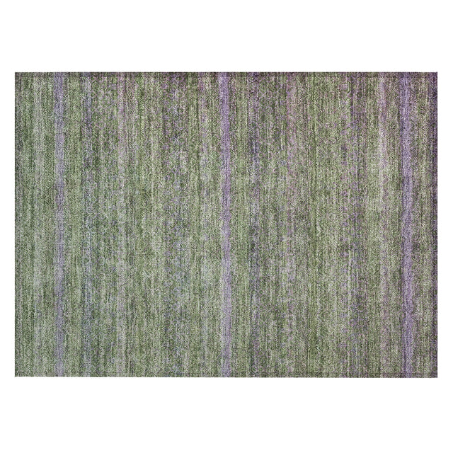Addison Chantille ACN2106 Stripes Machine Made Transitional Olive Rug