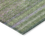 Addison Chantille ACN2106 Stripes Machine Made Transitional Olive Rug