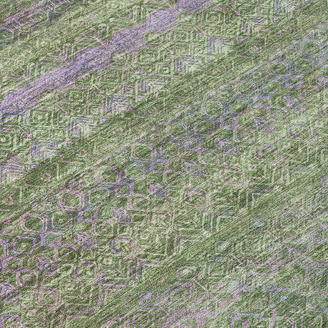 Addison Chantille ACN2106 Stripes Machine Made Transitional Olive Rug