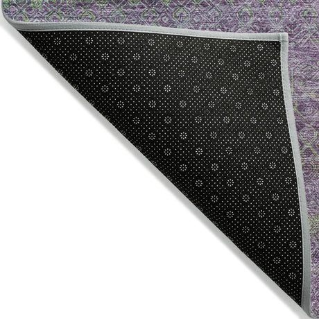 Addison Chantille ACN2106 Stripes Machine Made Transitional Purple Rug