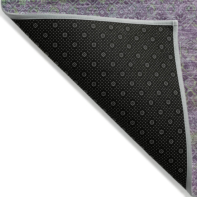 Addison Chantille ACN2106 Stripes Machine Made Transitional Purple Rug