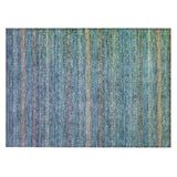 Addison Chantille ACN2106 Stripes Machine Made Transitional Teal Rug