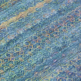 Addison Chantille ACN2106 Stripes Machine Made Transitional Teal Rug