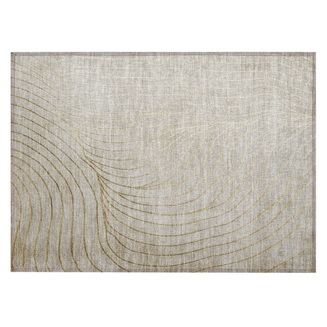 Addison Chantille ACN2107 Swirls Machine Made Transitional Beige Rug