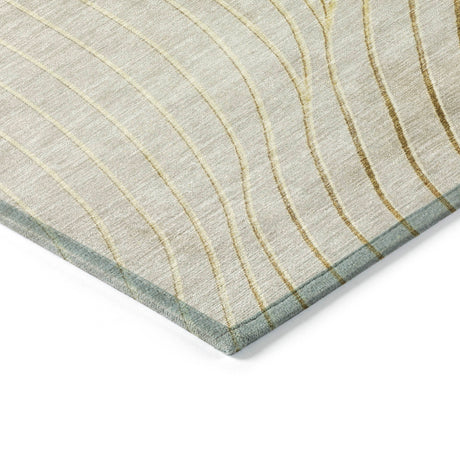 Addison Chantille ACN2107 Swirls Machine Made Transitional Beige Rug