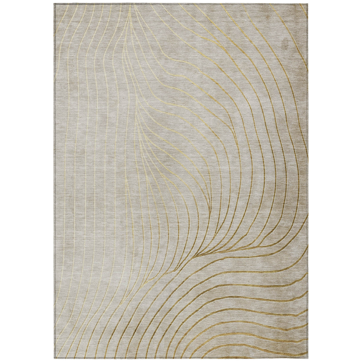 Addison Chantille ACN2107 Swirls Machine Made Transitional Beige Rug