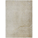 Addison Chantille ACN2107 Swirls Machine Made Transitional Beige Rug