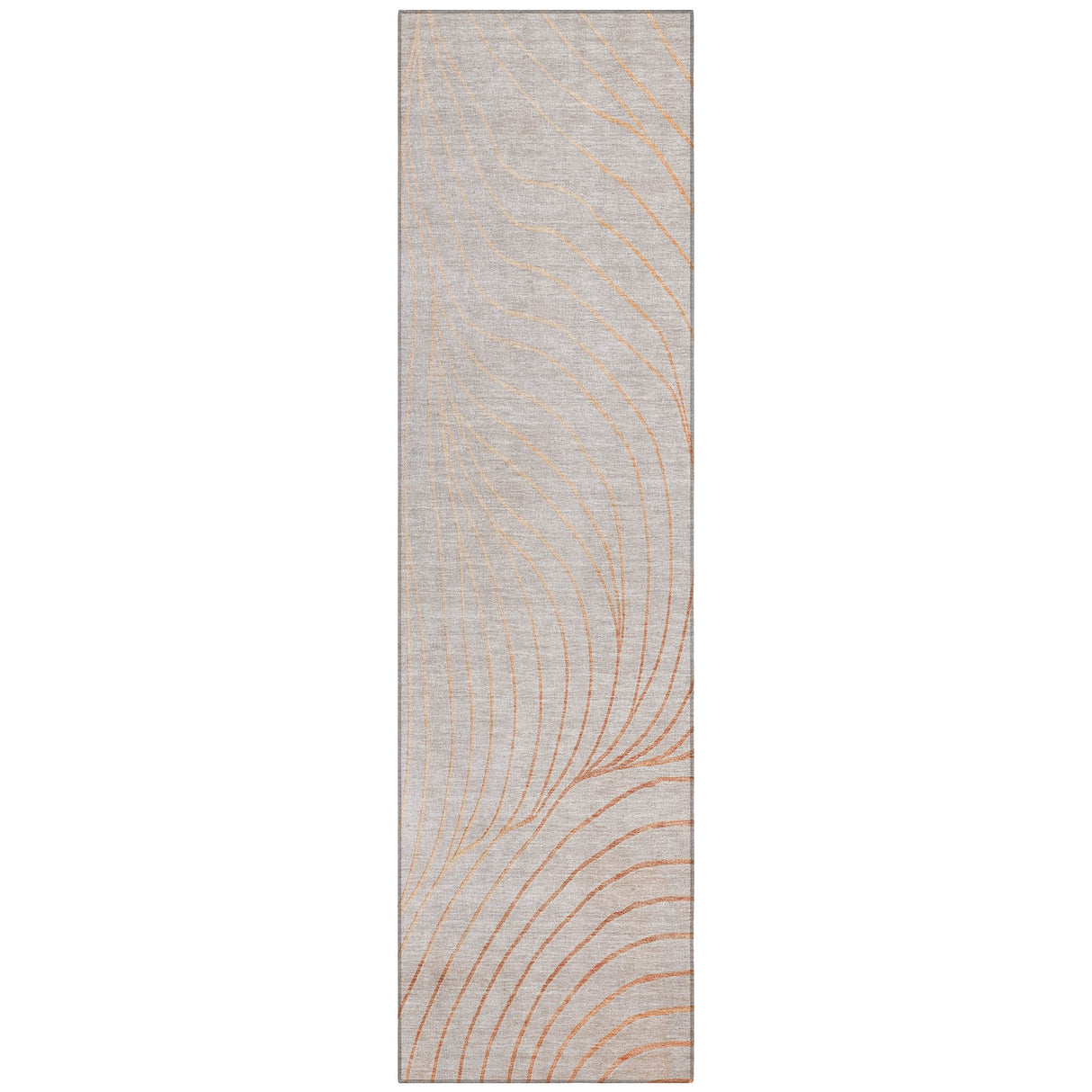 Addison Chantille ACN2107 Swirls Machine Made Transitional Copper Rug