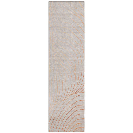 Addison Chantille ACN2107 Swirls Machine Made Transitional Copper Rug