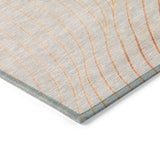 Addison Chantille ACN2107 Swirls Machine Made Transitional Copper Rug