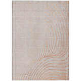 Addison Chantille ACN2107 Swirls Machine Made Transitional Copper Rug
